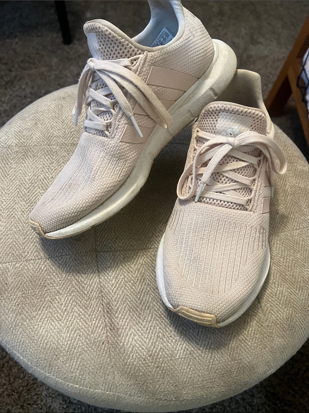 adidas Women's Swift Run Sneakers in Light Pink 8.5W